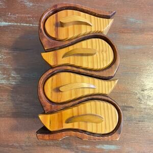 Aurora Bandsaw George Rogers Handmade Teardrop Carved Keepsake Box